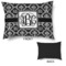 Monogrammed Damask Outdoor Dog Beds - Large - APPROVAL