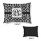 Monogrammed Damask Outdoor Dog Beds - Medium - APPROVAL