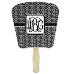 Monogrammed Damask Paper Fan