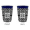 Monogrammed Damask Party Cup Sleeves - without bottom - Approval