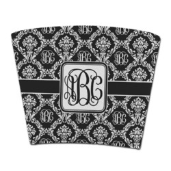 Monogrammed Damask Party Cup Sleeve - without bottom