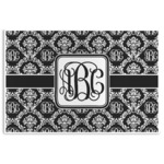 Monogrammed Damask Disposable Paper Placemats
