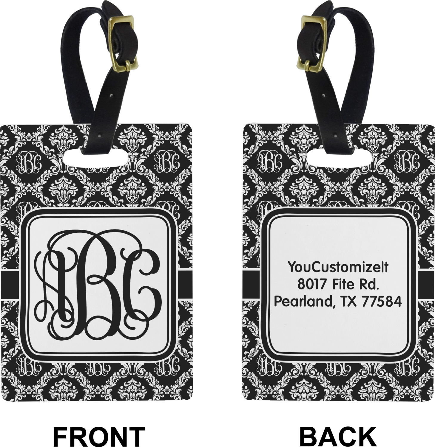 luggage monogram stickers