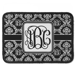 Monogrammed Damask Iron On Rectangle Patch