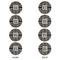 Monogrammed Damask Round Linen Placemats - APPROVAL Set of 4 (double sided)