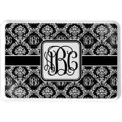 Monogrammed Damask Serving Tray (Personalized)