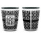 Monogrammed Damask Shot Glass - Two Tone - APPROVAL