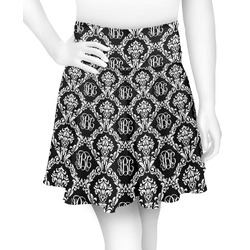 Monogrammed Damask Skater Skirt - X Small (Personalized)