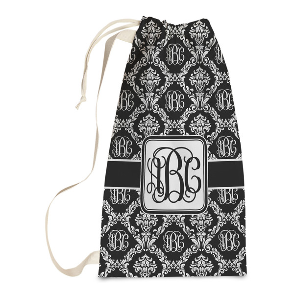 Custom Monogrammed Damask Laundry Bags - Small