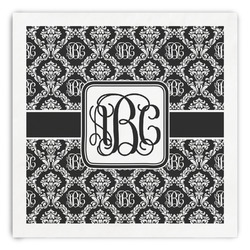 Monogrammed Damask Paper Dinner Napkins