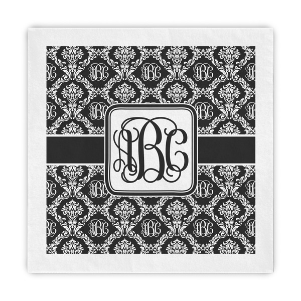 Custom Monogrammed Damask Standard Decorative Napkins