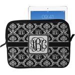 Monogrammed Damask Tablet Case / Sleeve - Large (Personalized)