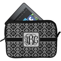 Monogrammed Damask Tablet Case / Sleeve - Small (Personalized)