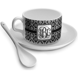 Monogrammed Damask Tea Cup - Single (Personalized)
