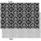 Monogrammed Damask Tissue Paper - Heavyweight - XL - Front & Back