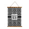 Monogrammed Damask Wall Hanging Tapestry - Portrait - MAIN