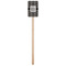 Monogrammed Damask Wooden 6.25" Stir Stick - Rectangular - Single Stick