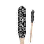 Monogrammed Damask Paddle Wooden Food Picks - Double Sided