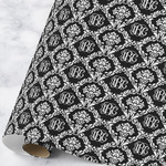 Monogrammed Damask Wrapping Paper Roll - Large