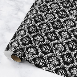 Monogrammed Damask Wrapping Paper Roll - Small