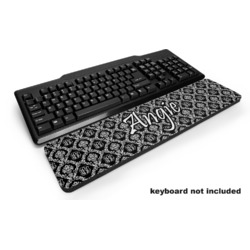 Monogrammed Damask Keyboard Wrist Rest (Personalized)