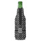 Monogrammed Damask Zipper Bottle Cooler - BACK (bottle)