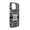 Monogrammed Damask iPhone 13 Case - Angle