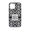 Monogrammed Damask iPhone 13 Mini Tough Case - Back