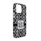 Monogrammed Damask iPhone 13 Pro Case - Angle