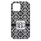 Monogrammed Damask iPhone 13 Pro Max Tough Case - Back