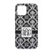 Monogrammed Damask iPhone 13 Pro Tough Case - Back