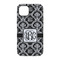 Monogrammed Damask iPhone 14 Tough Case - Back