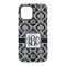 Monogrammed Damask iPhone 15 Pro Tough Case - Back