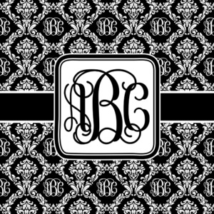 Monogrammed Damask