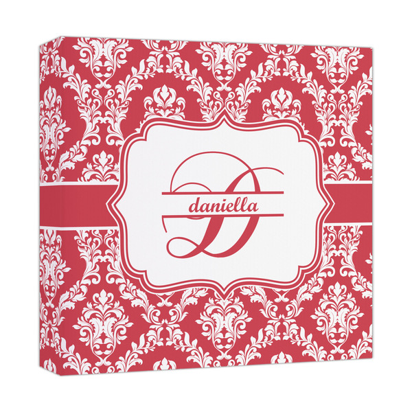 Custom Damask Canvas Print - 12x12 (Personalized)