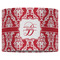 Damask 16" Drum Lampshade - FRONT (Fabric)