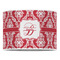 Damask 16" Drum Lampshade - FRONT (Poly Film)