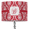 Damask 16" Drum Lampshade - ON STAND (Fabric)