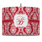 Damask 16" Drum Lampshade - PENDANT (Fabric)