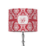 Damask 8" Drum Lamp Shade - Fabric (Personalized)