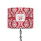 Damask 8" Drum Lampshade - ON STAND (Fabric)