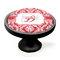 Damask Black Custom Cabinet Knob (Side)