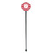 Damask Black Plastic 7" Stir Stick - Round - Single Stick