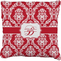 Damask Faux-Linen Throw Pillow 20" (Personalized)