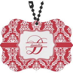 Damask Rear View Mirror Charm (Personalized)