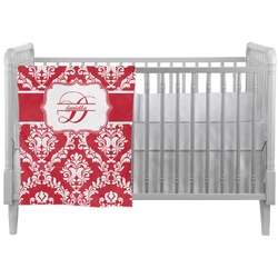 Damask Crib Comforter / Quilt (Personalized)