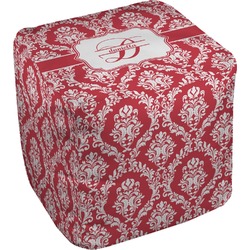 Damask Cube Pouf Ottoman - 18" (Personalized)