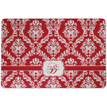 Damask Dog Food Mat w/ Name and Initial