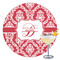 Damask Drink Topper - XLarge - Single with Drink