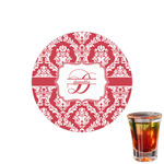 Damask Printed Drink Topper - 1.5" (Personalized)